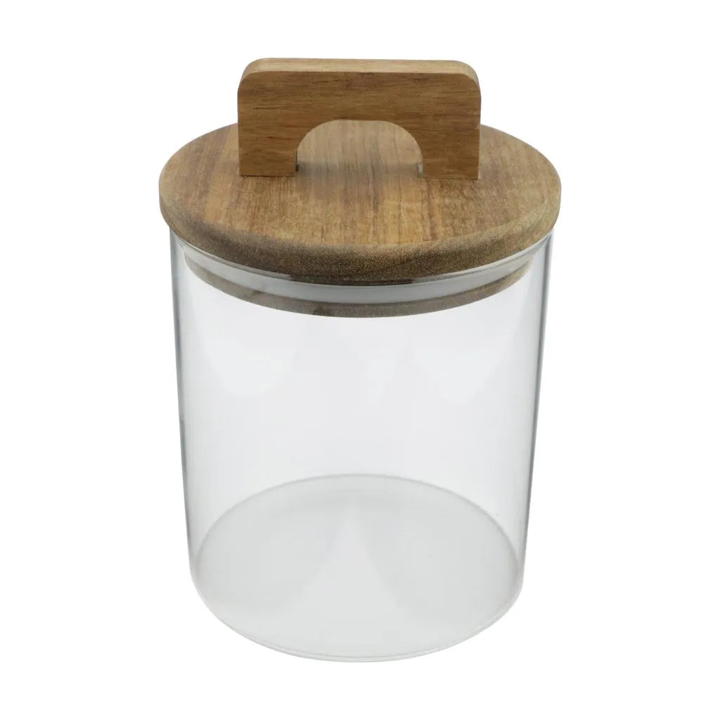 Porta Mantimento com Tampa em Bambu - DoceLar Loja