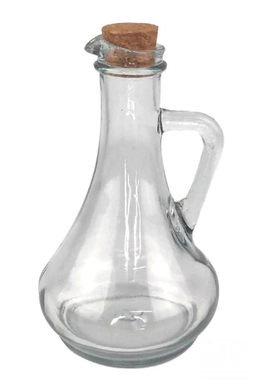 Galheteiro de Vidro com Tampa de Rolha - DoceLar Loja