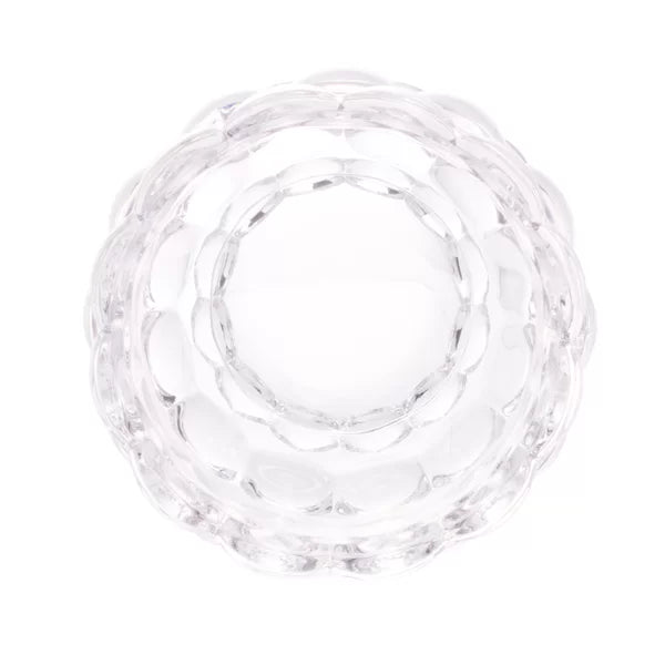 Potiche Decorativo C/ Pé de Cristal Bolhas - DoceLar Loja