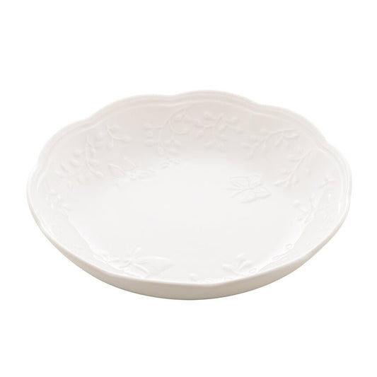 Prato Fundo de Porcelana Butterfly Flower - DoceLar Loja