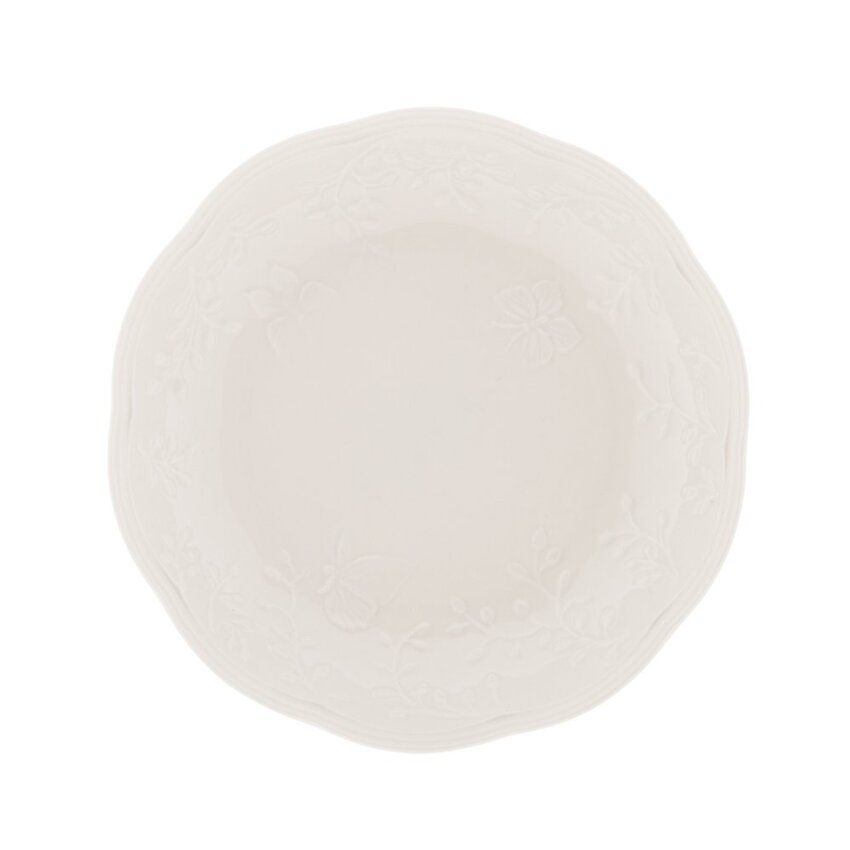 Prato Fundo de Porcelana Butterfly Flower - DoceLar Loja