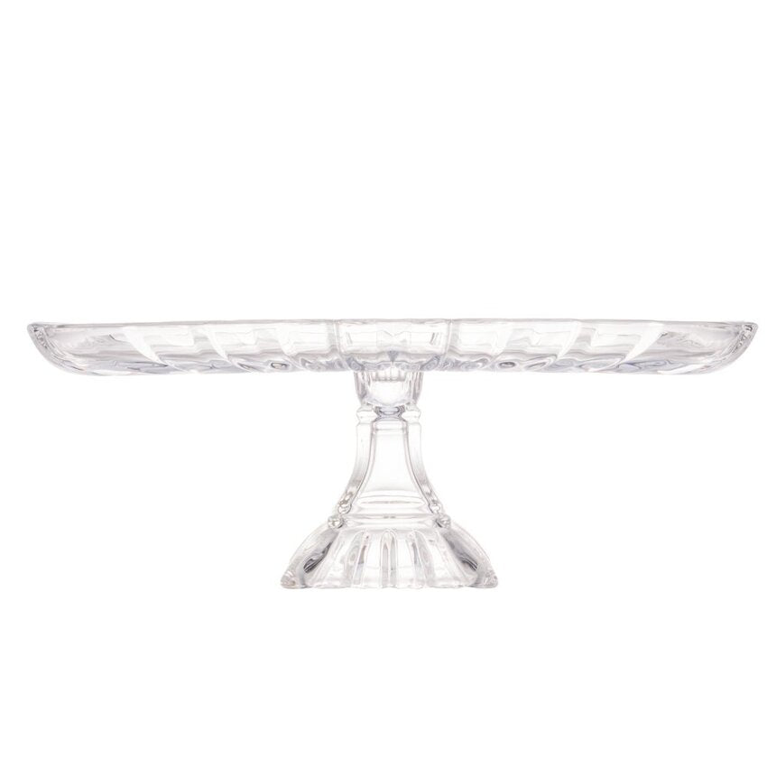 Prato para Bolo de Cristal Quadratta - DoceLar Loja