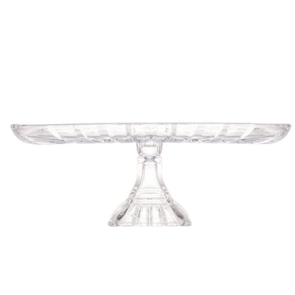 Prato para Bolo de Cristal Quadratta - DoceLar Loja