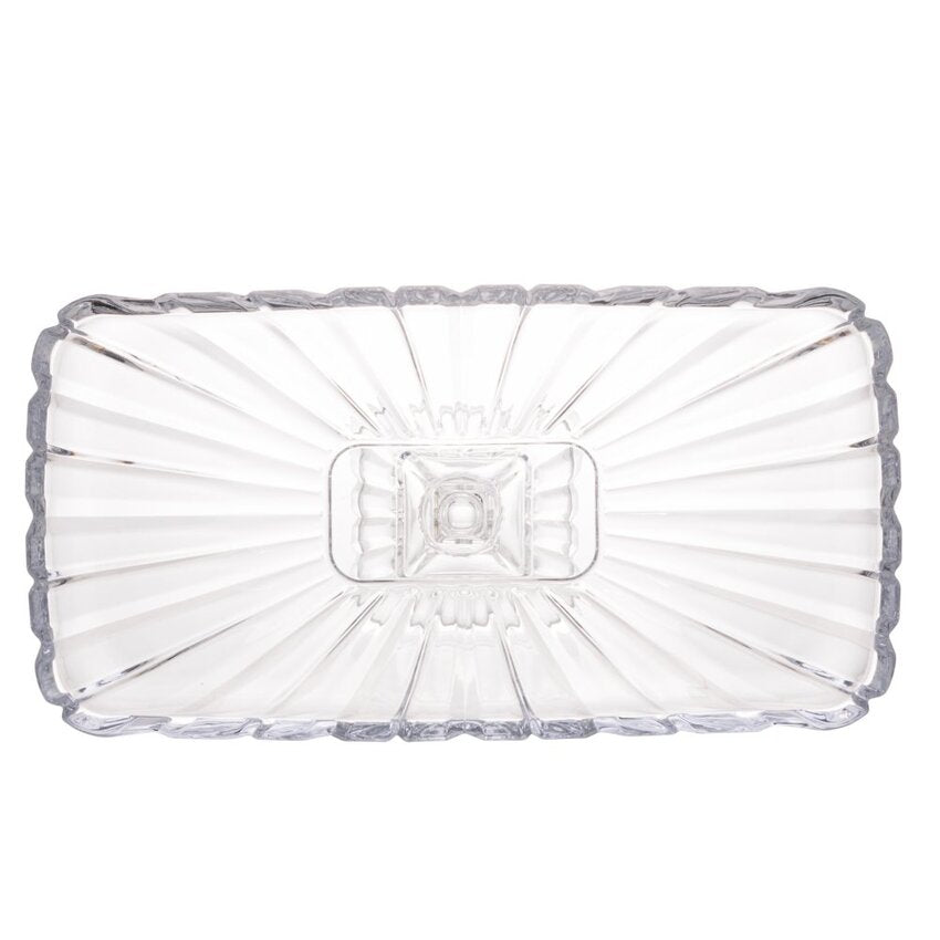 Prato para Bolo de Cristal Quadratta - DoceLar Loja