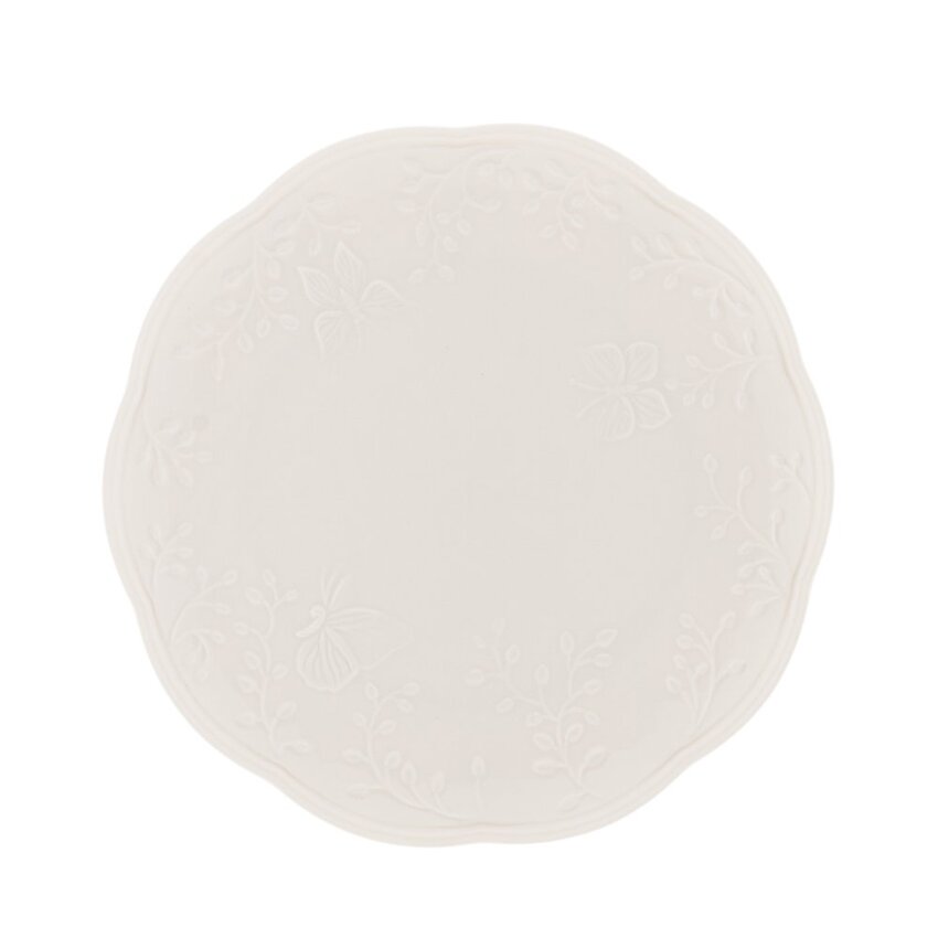 Prato para Sobremesa de Porcelana Butterfly Flower - DoceLar Loja
