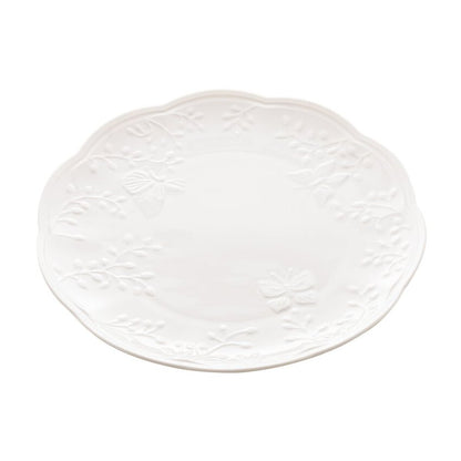 Prato para Sobremesa de Porcelana Butterfly Flower - DoceLar Loja