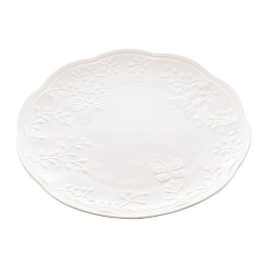 Prato Raso de Porcelana Butterfly Flower - DoceLar Loja