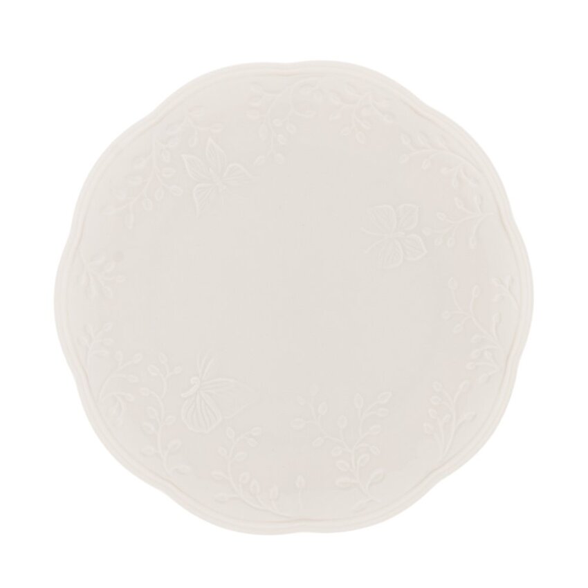 Prato Raso de Porcelana Butterfly Flower - DoceLar Loja