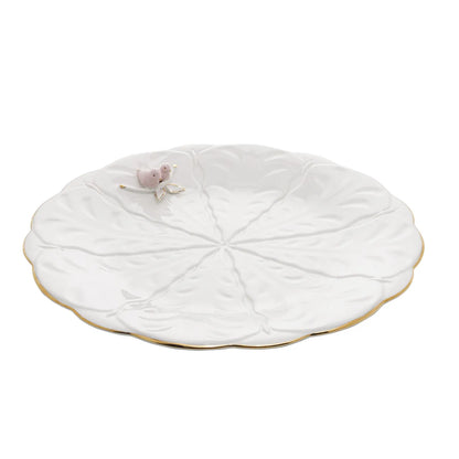 Prato p/ Bolo de Porcelana Birds