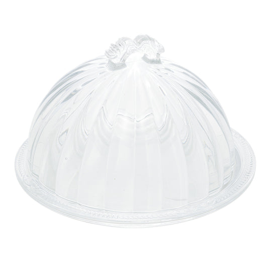 Queijeira de Cristal Ecológico com Tampa Imperial - DoceLar Loja