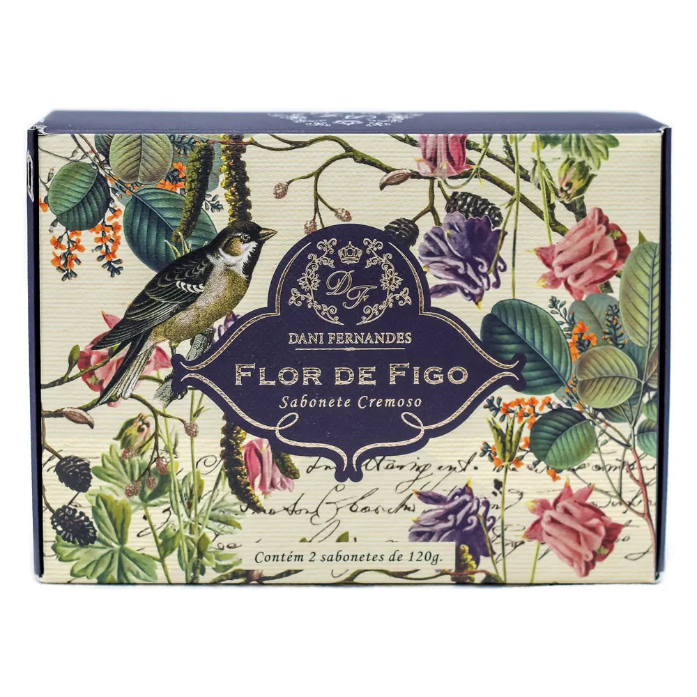 Sabonete em Barra Flor de Figo Kit com 2un - DoceLar Loja
