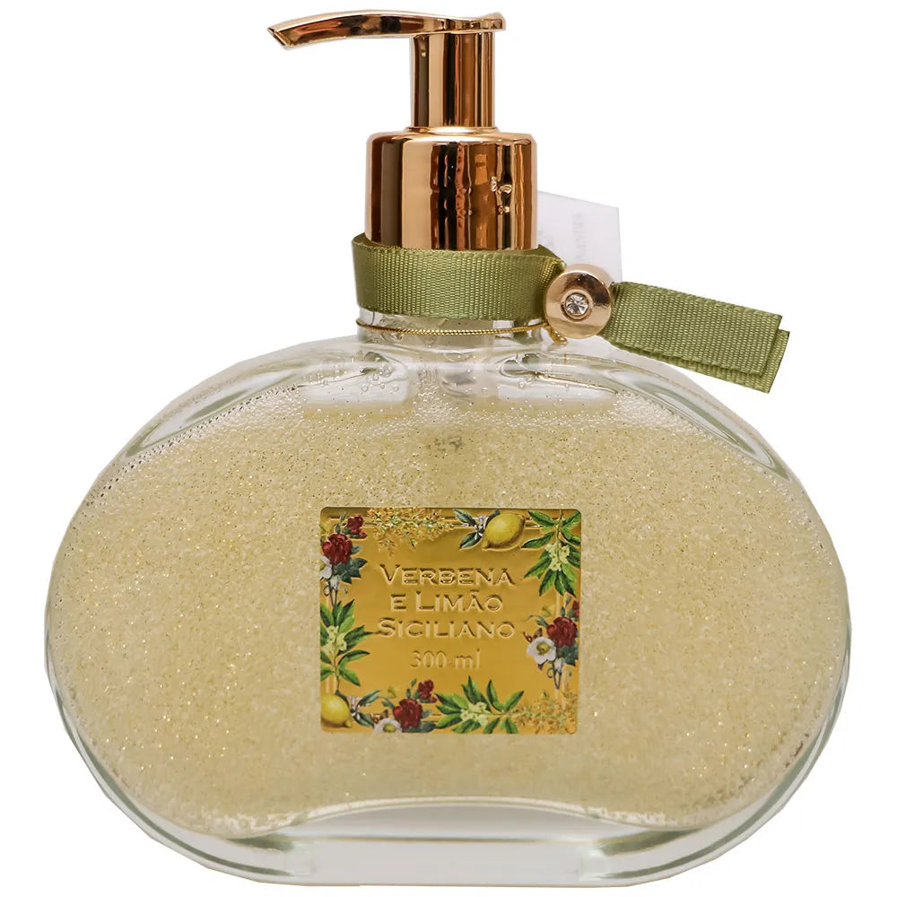 Sabonete Liquido Glitter Verbena e Limão Siciliano - DoceLar Loja