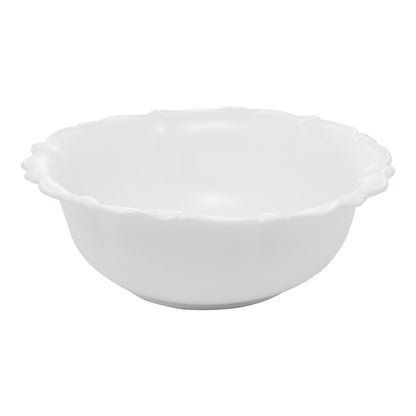 Saladeira de Porcelana Fancy Branco - DoceLar Loja