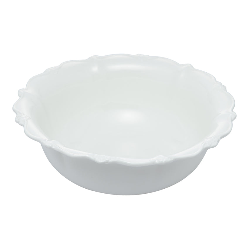 Saladeira de Porcelana Fancy Branco - DoceLar Loja