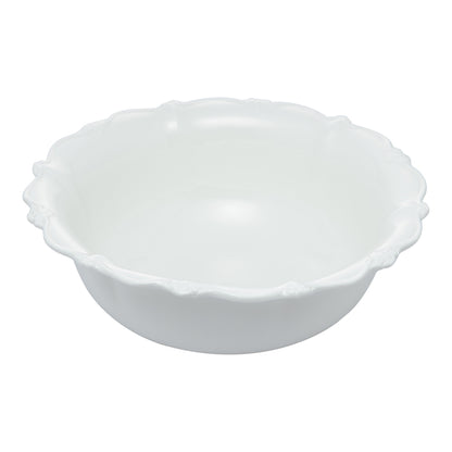 Saladeira de Porcelana Fancy Branco - DoceLar Loja