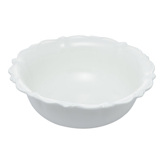 Saladeira de Porcelana Fancy Branco - DoceLar Loja
