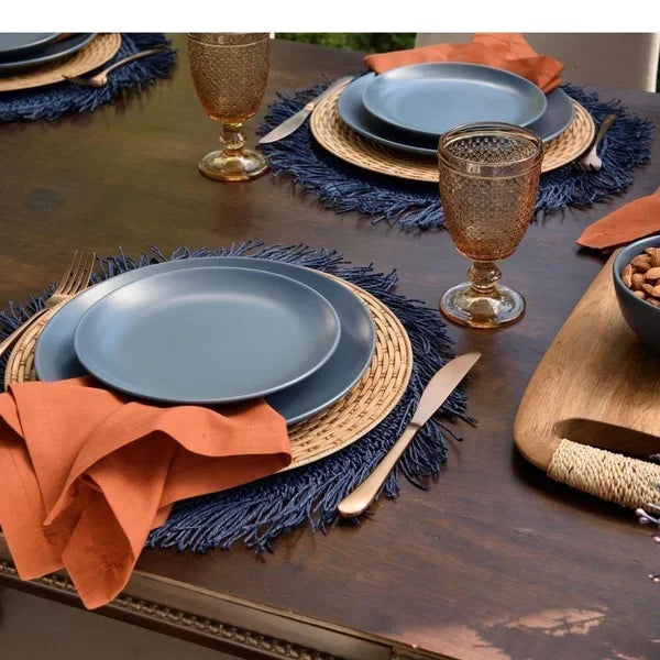 Jogo Americano Tulum Avulso Marinho - DoceLar Loja