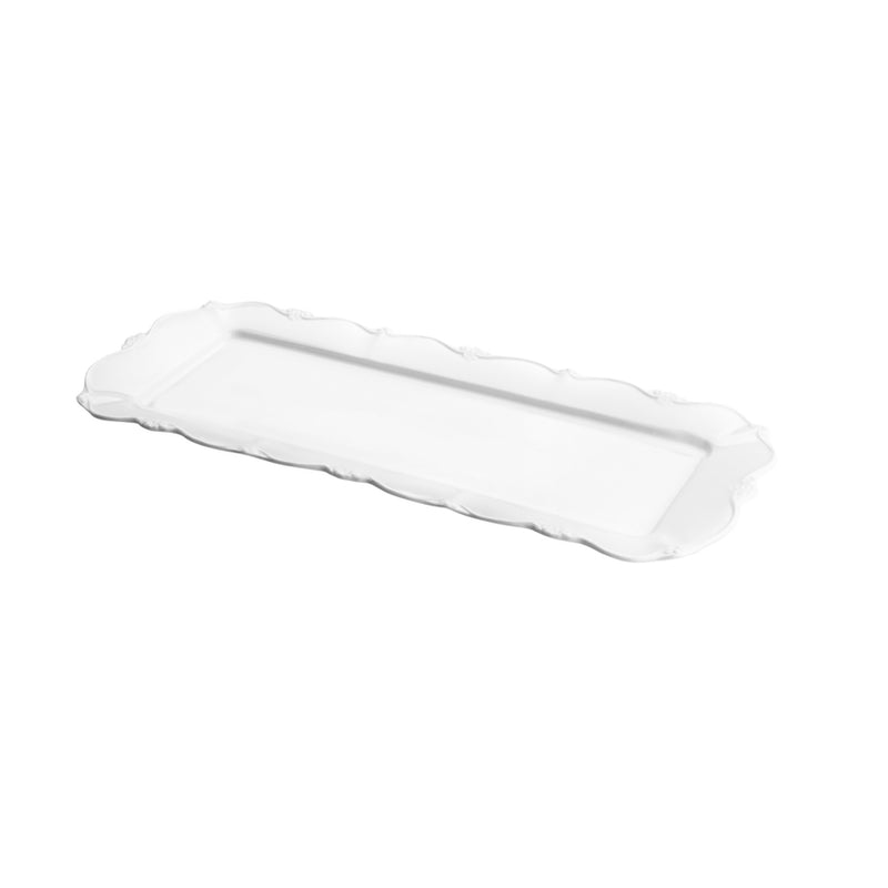 Travessa de Porcelana Fancy Branco - DoceLar Loja