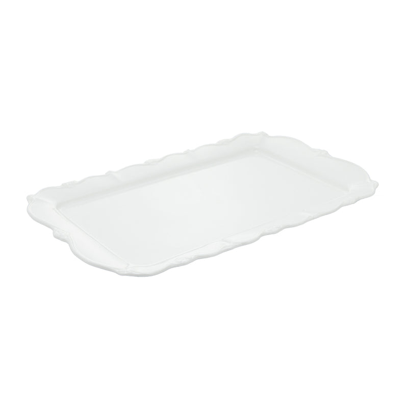 Travessa de Porcelana Fancy Branco - DoceLar Loja