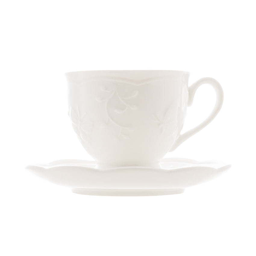 Xícara de Café de Porcelana Butterfly Flower - DoceLar Loja