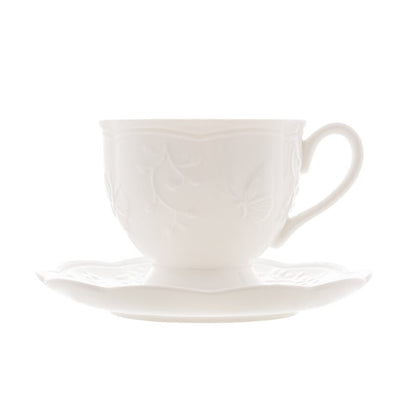 Xícara de Chá de Porcelana Butterfly Flower - DoceLar Loja