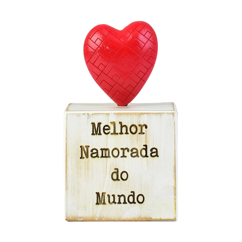 Enfeite Melhor Namorada em Madeira - DoceLar Loja