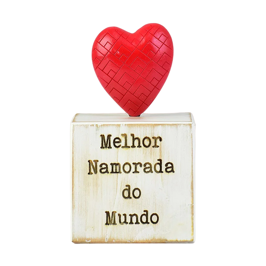 Enfeite Melhor Namorada em Madeira - DoceLar Loja