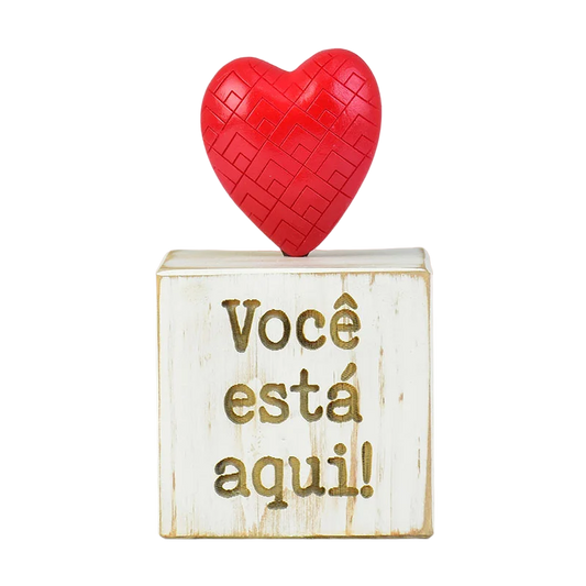 Enfeite Você Está Aqui em Madeira - DoceLar Loja